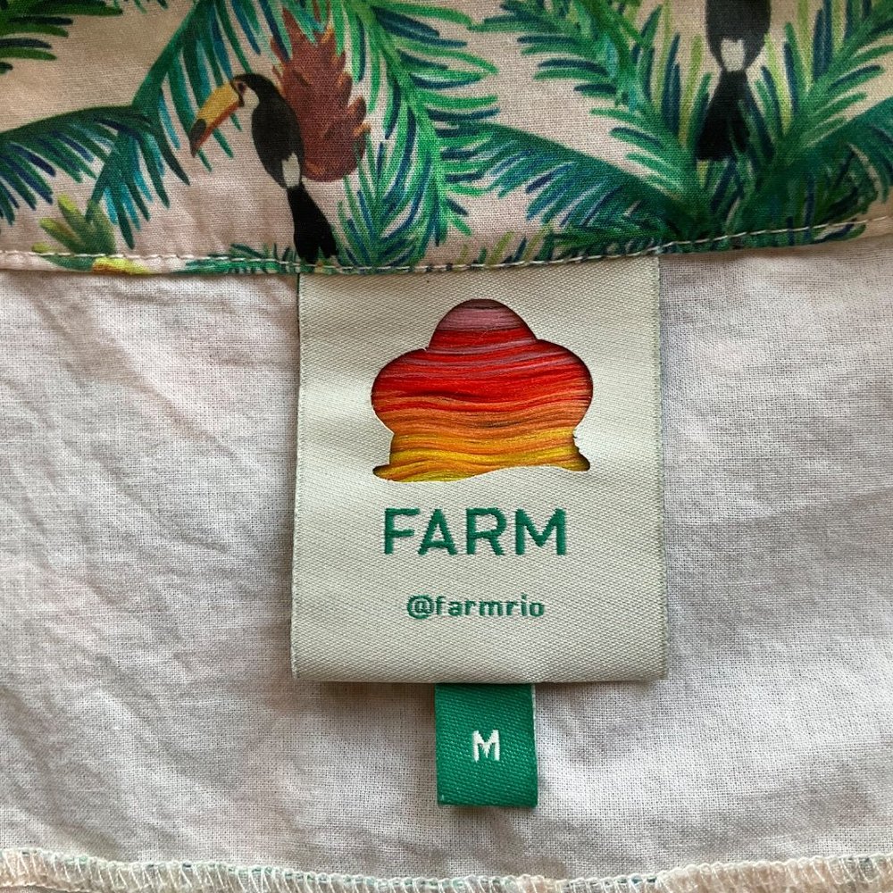 *Not for sale *Farm Rio Green Layered 3 tiers Toucan and pineapple - Picture 5 of 11